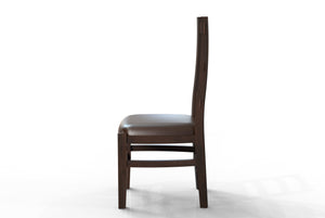 Pascal Acacia Dining End Chair - Natural + Black