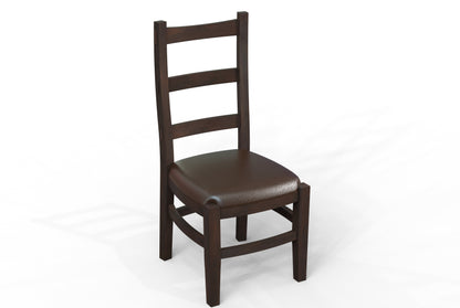 Pascal Acacia Dining End Chair - Natural + Black