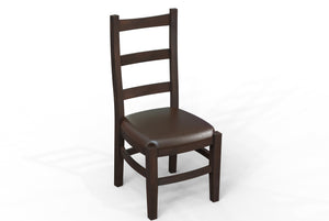 Pascal Acacia Dining End Chair - Natural + Black