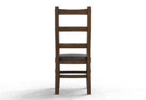 Pascal Acacia Dining End Chair - Natural + Gray