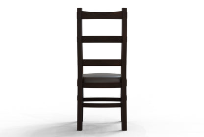 Pascal Acacia Dining End Chair - Natural + Black