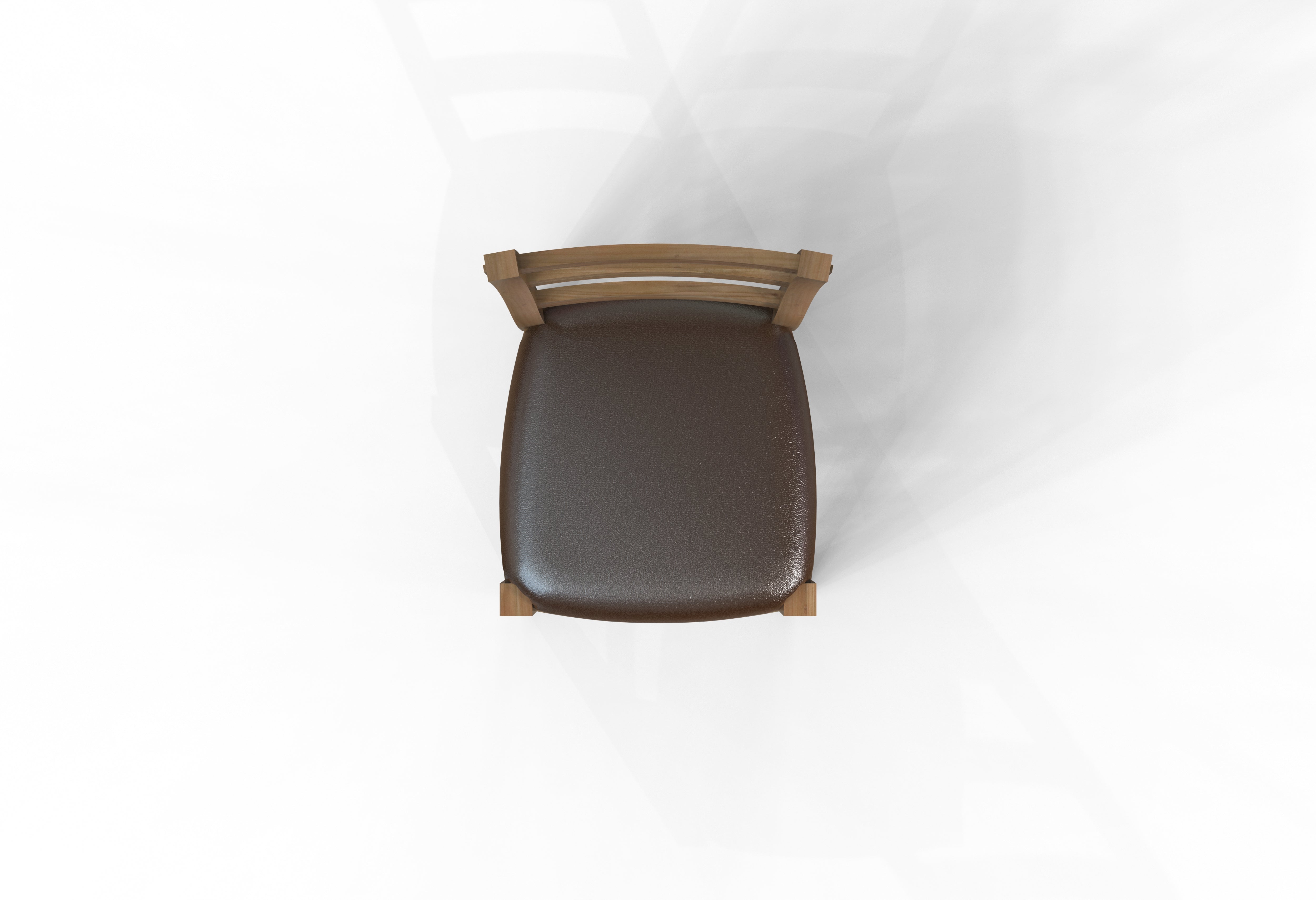 Pascal Acacia Dining End Chair - Natural + Gray