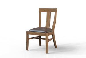 Antony Acacia Dining Side Chair - Natural + Gray