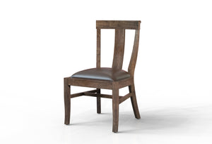 Antony Acacia Dining Side Chair - Natural + Smoke