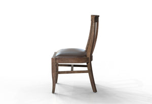 Antony Acacia Dining Side Chair - Natural + Smoke