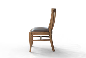 Antony Acacia Dining Side Chair - Natural + Gray