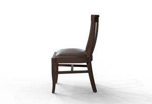 Antony Acacia Dining Side Chair - Natural + Black