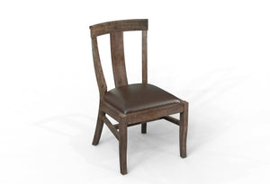 Antony Acacia Dining Side Chair - Natural + Smoke