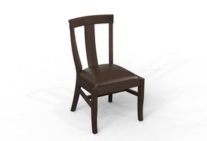 Antony Acacia Dining Side Chair - Natural + Black