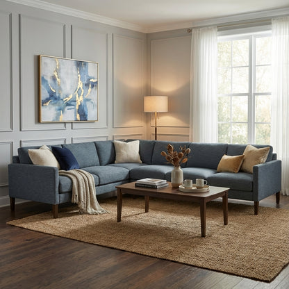 Chelsea Quick Ship 119" x 92" 5 Cushion Sectional