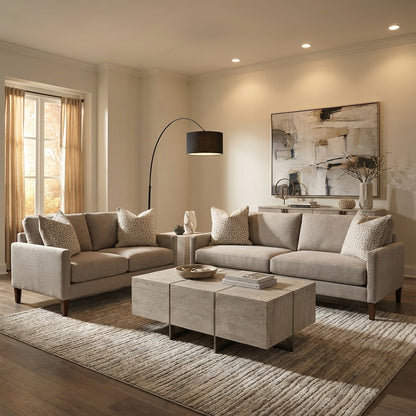 Chelsea Quick Ship 59" 2 Cushion Loveseat - Performance Greige