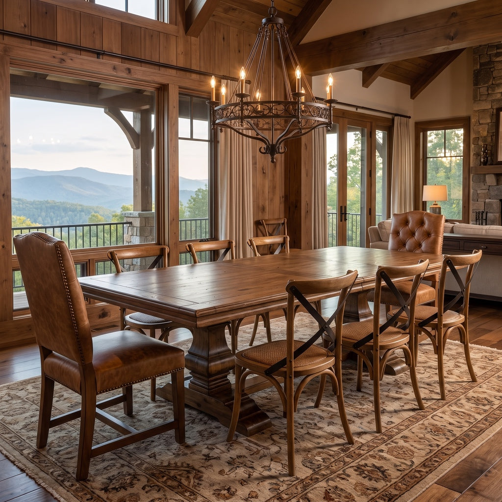 Chesney 88" - 110" Extension Dining Table - Earth