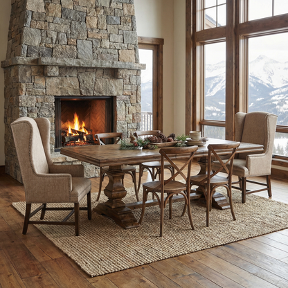 Chesney 88" - 110" Extension Dining Table - Earth