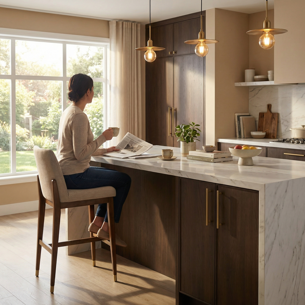 Coleman Counter Stool - Herringbone Haze