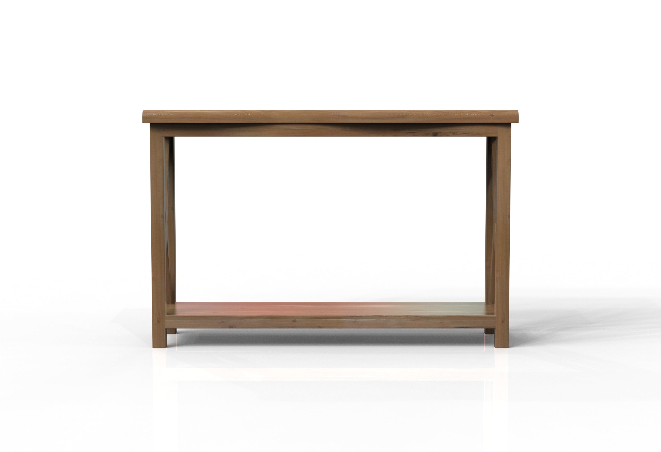 Malcolm Acacia 56" Live Edge Console Table - Natural + Gray