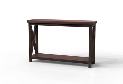 Malcolm Acacia 56" Live Edge Console Table - Natural + Black