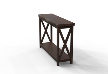 Malcolm Acacia 56" Live Edge Console Table - Natural + Black