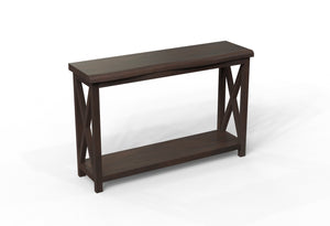 Malcolm Acacia 56" Live Edge Console Table - Natural + Black