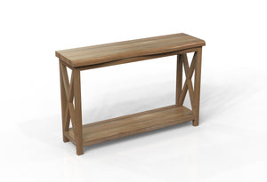 Malcolm Acacia 56" Live Edge Console Table - Natural + Gray