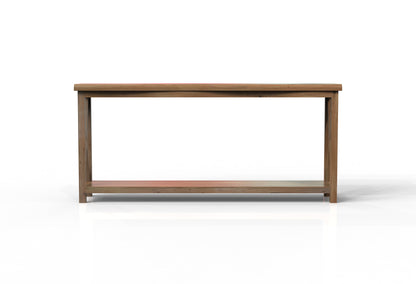 Malcolm Acacia 80" Live Edge Console Table - Natural + Gray