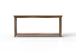 Malcolm Acacia 80" Live Edge Console Table - Natural + Gray