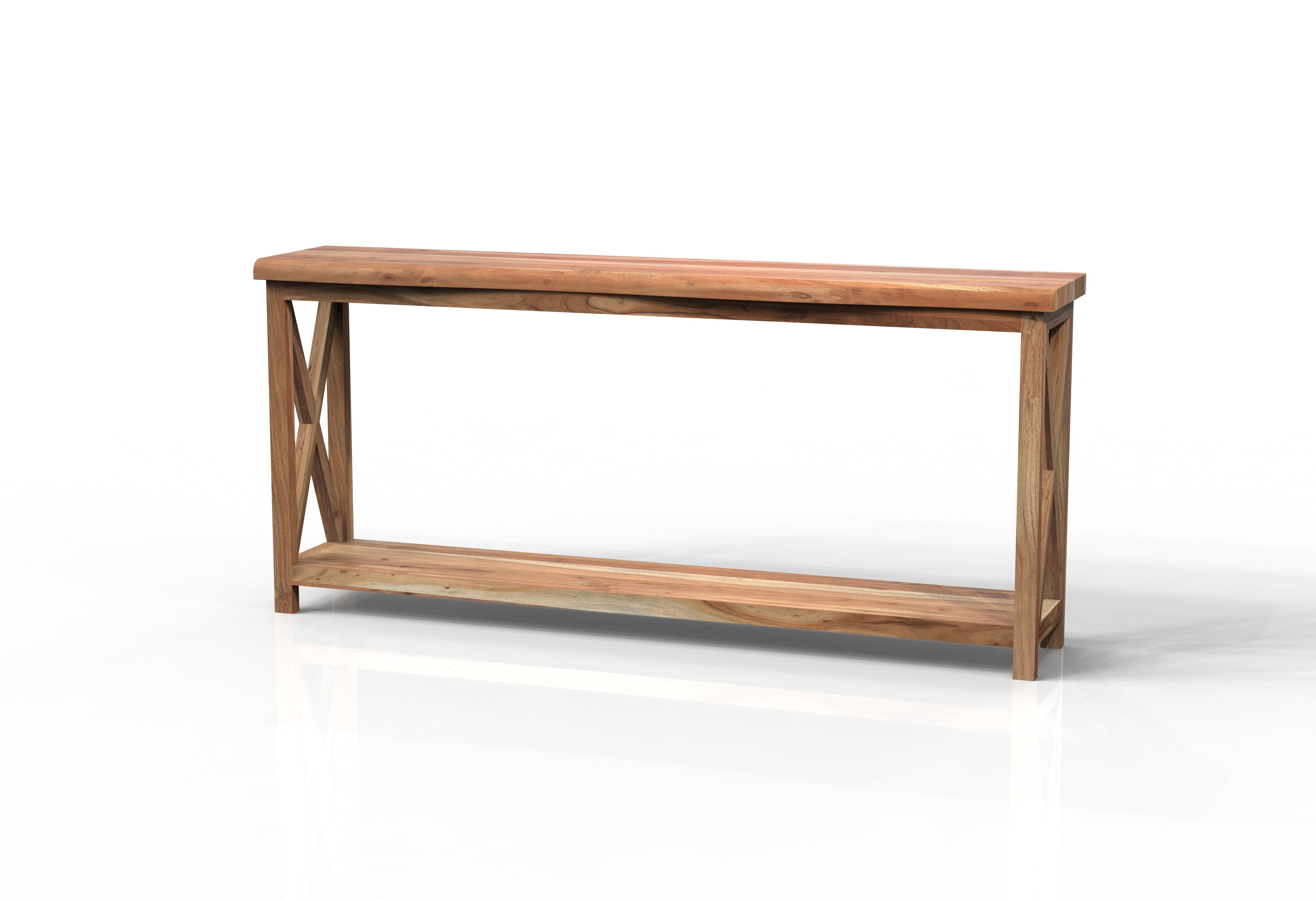 Malcolm Acacia 80" Live Edge Console Table - Natural