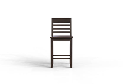 Malcolm Acacia Ladderback Counter Stool - Natural + Black