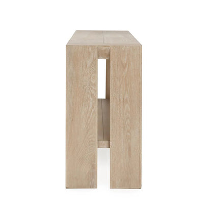 Travis 72" Oak Console Table - Aged Cream