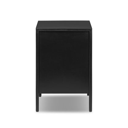 Ellington 32" 2 Drawer Nightstand - Black Iron + Bronze