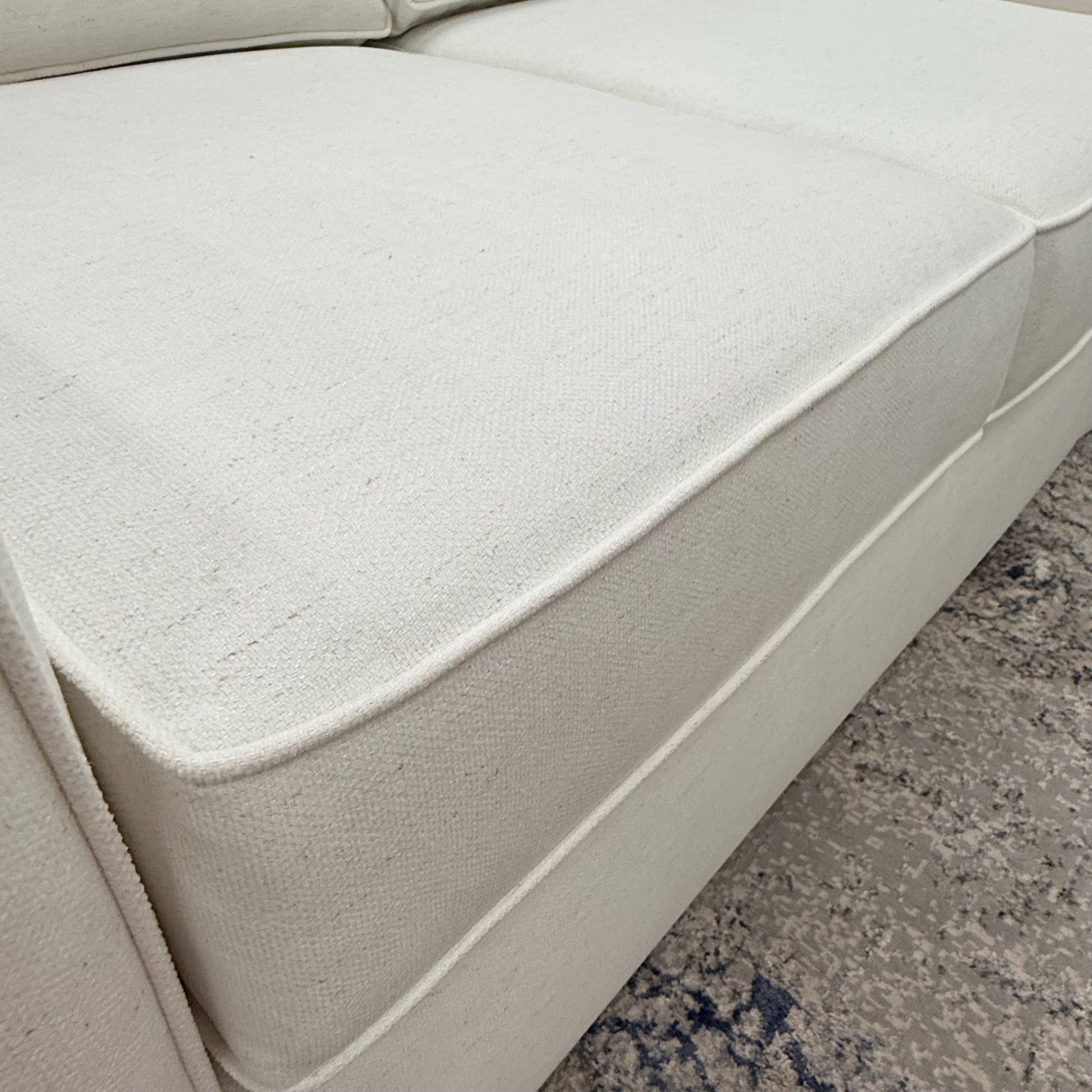 Leah 60" Wide Track Arm 2 Cushion Loveseat - Performance Snow