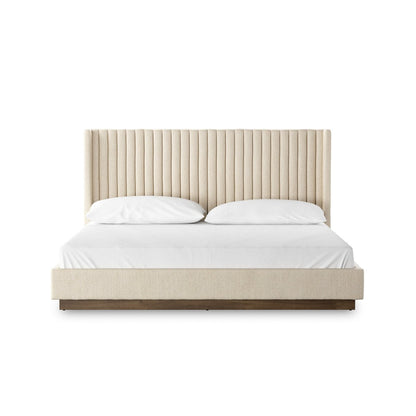 Monterey 81" King Bed - Performance Thames Cream