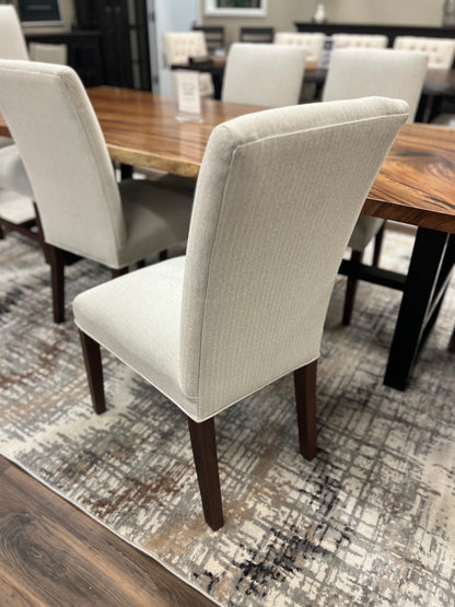 Jonas Dining Chair -  Performance Ecru + Natural & Smoke