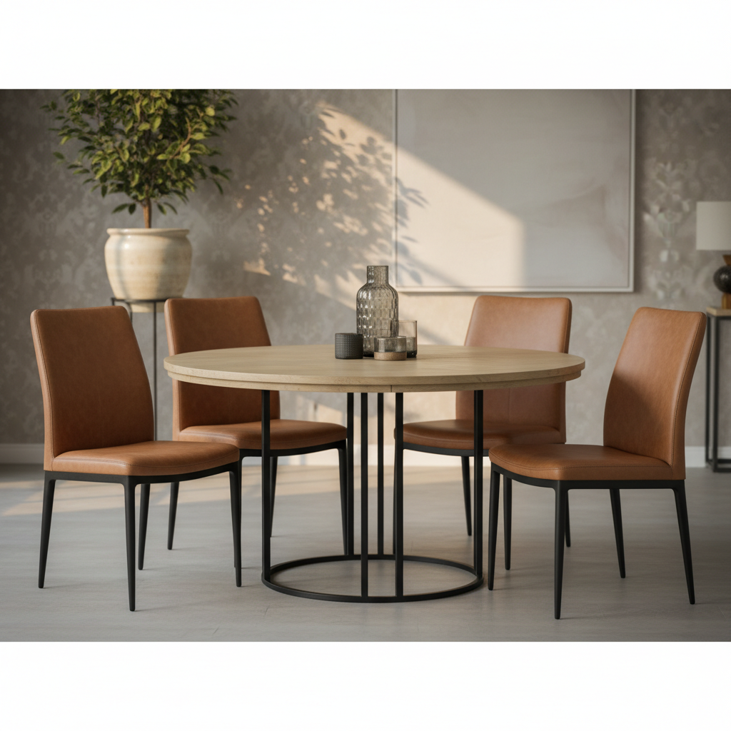 Dansby 60" Round Dining Table - Walnut