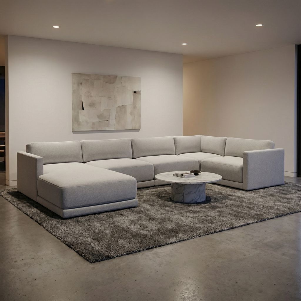Darius 136" x  89" Modular Sectional + Chaise
