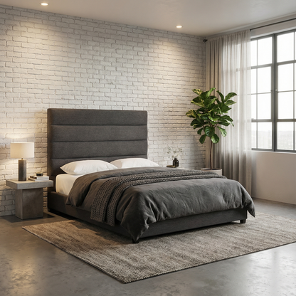 Darlington Upholstered Bed - Ash