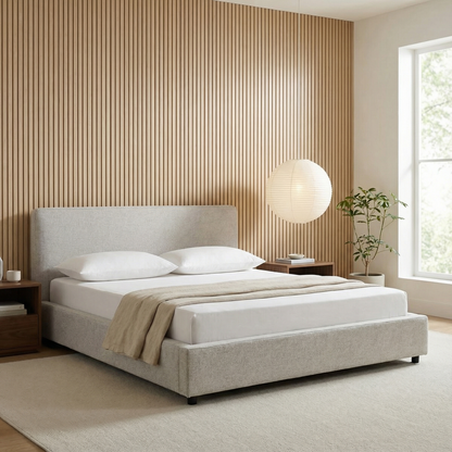 Davenport 82" King Bed - Plushtone Linen