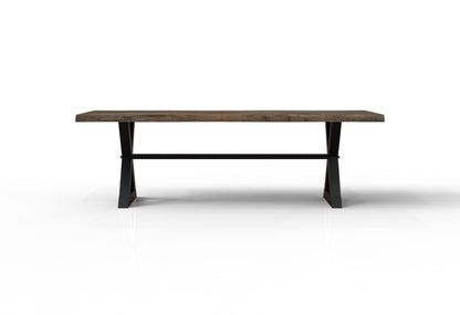 Malcolm Acacia 96" Live Edge Dining Table - Natural + Smoke