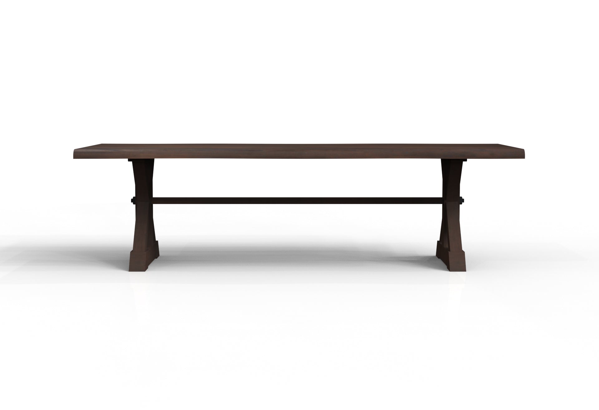 Malcolm Acacia 108" Live Edge Dining Table - Natural + Black