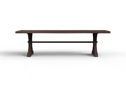 Malcolm Acacia 108" Live Edge Dining Table - Natural + Black