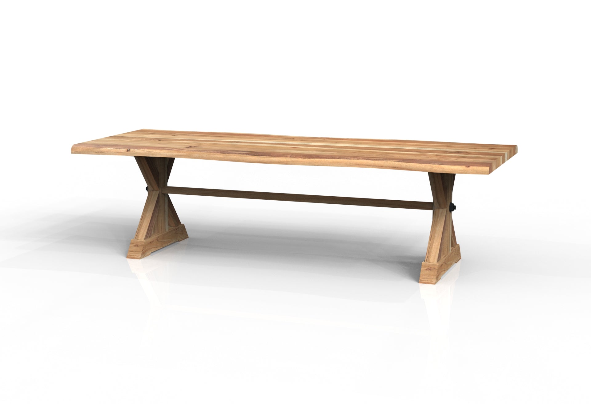 Malcolm Acacia 108" Live Edge Dining Table - Natural