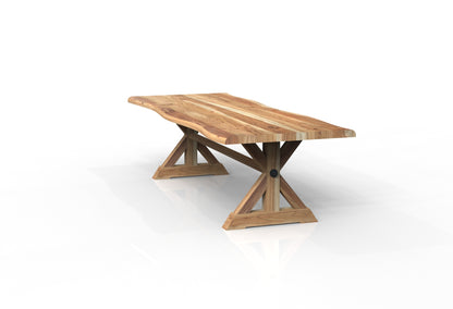 Malcolm Acacia 108" Live Edge Dining Table - Natural