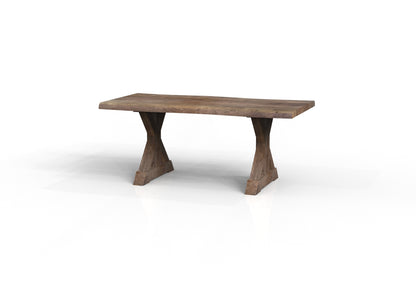 Malcolm Acacia 72" Live Edge Dining Table - Natural + Smoke