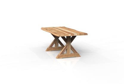 Malcolm Acacia 72" Live Edge Dining Table - Natural