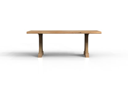 Malcolm Acacia 84" Live Edge Dining Table - Natural + Gray