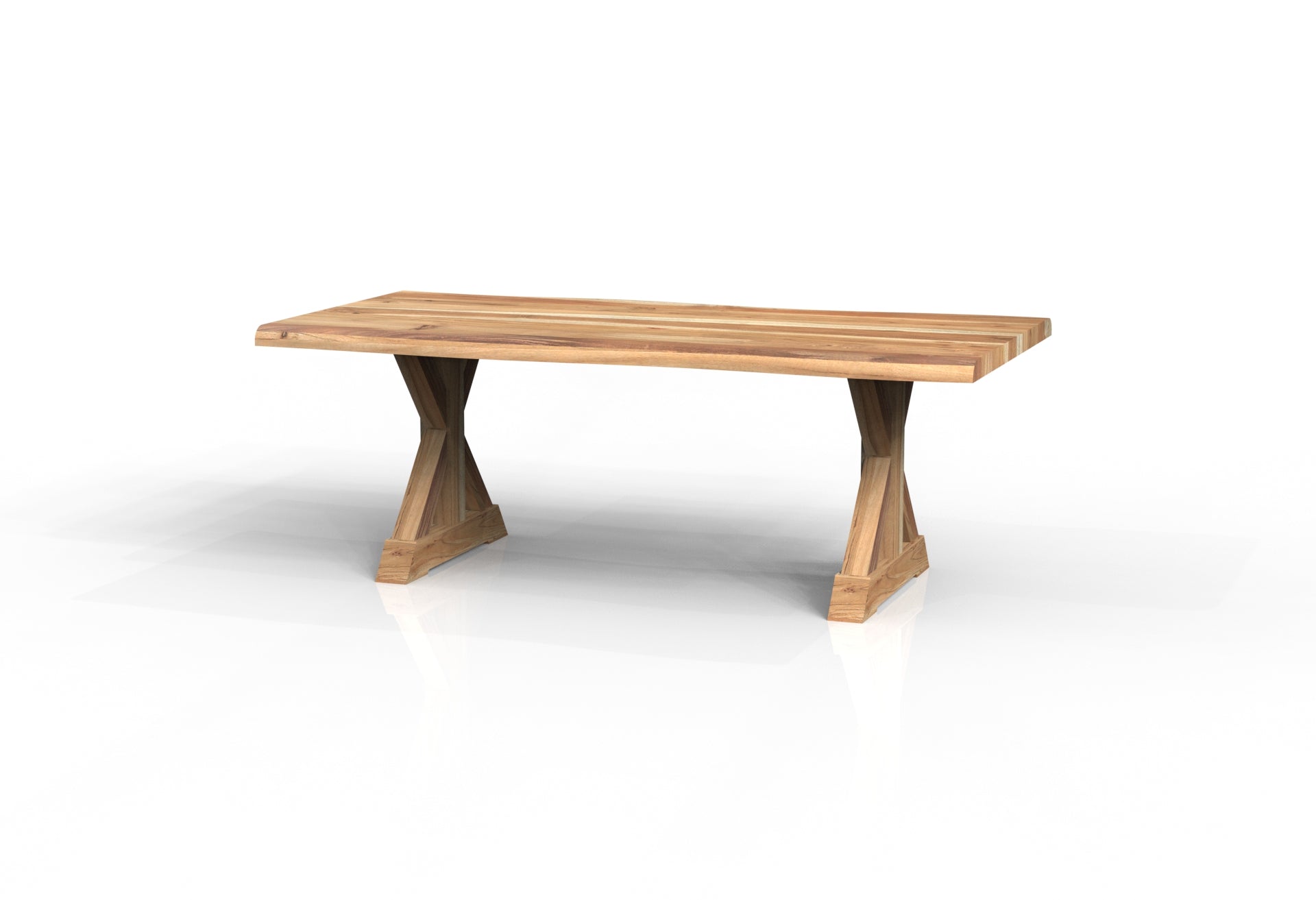 Malcolm Acacia 84" Live Edge Dining Table - Natural