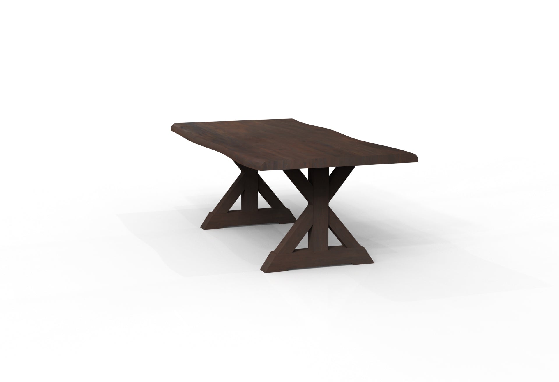 Malcolm Acacia 84" Live Edge Dining Table - Natural + Black