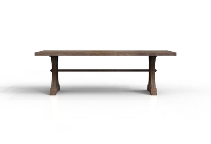 Maxwell Acacia 96" Dining Table - Natural + Smoke