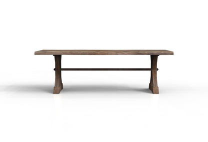 Malcolm Acacia 96" Live Edge Dining Table - Natural + Smoke