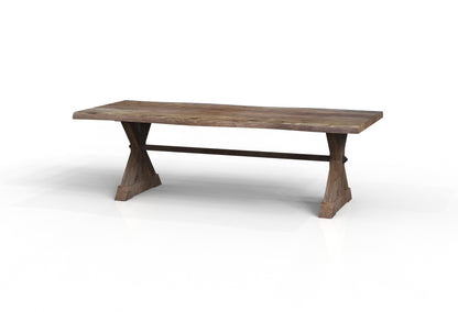 Malcolm Acacia 96" Live Edge Dining Table - Natural + Smoke