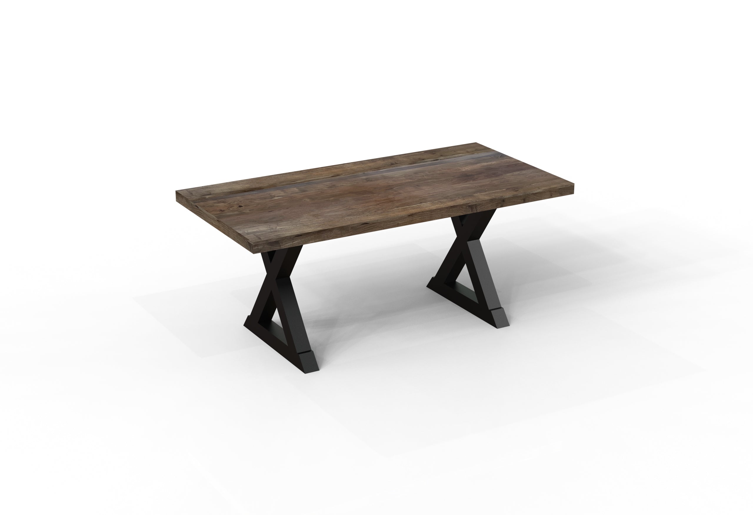 Maxwell Acacia 72" Dining Table - Natural + Smoke